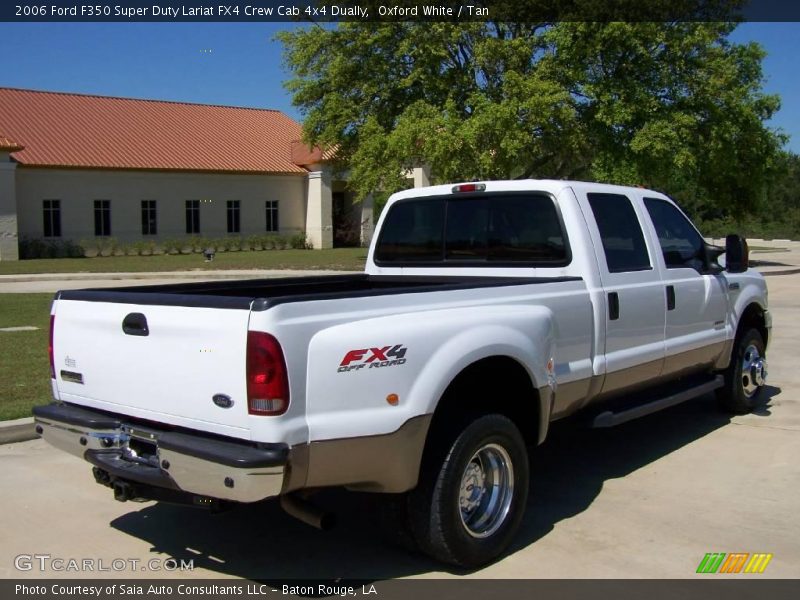 Oxford White / Tan 2006 Ford F350 Super Duty Lariat FX4 Crew Cab 4x4 Dually