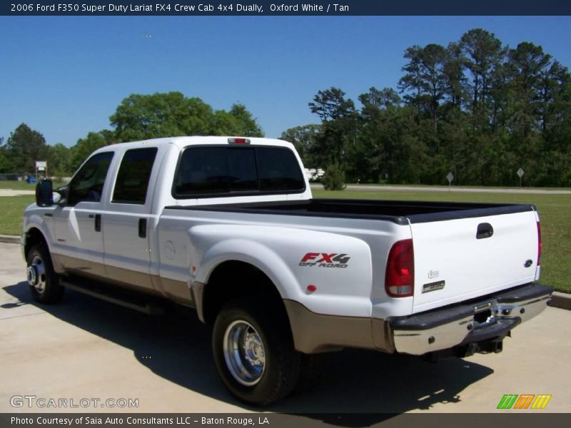 Oxford White / Tan 2006 Ford F350 Super Duty Lariat FX4 Crew Cab 4x4 Dually