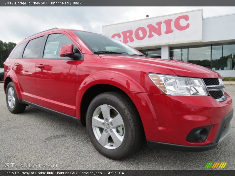 Bright Red / Black 2012 Dodge Journey SXT