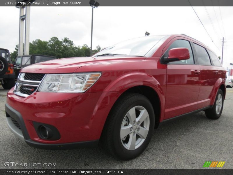 Bright Red / Black 2012 Dodge Journey SXT