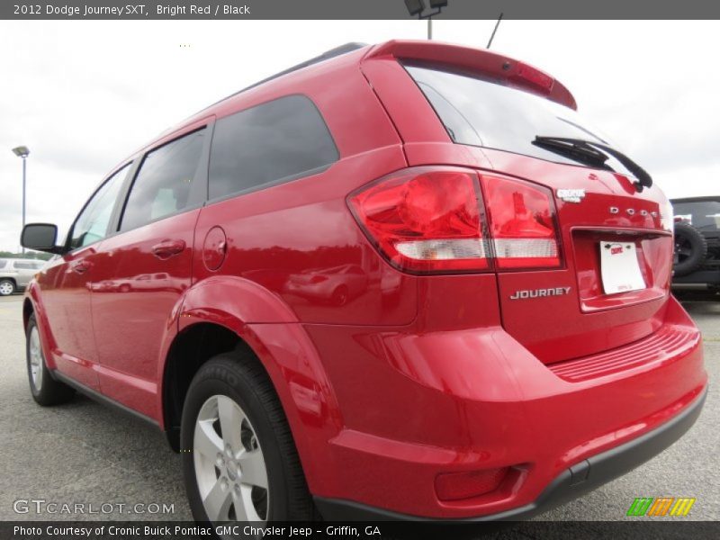 Bright Red / Black 2012 Dodge Journey SXT