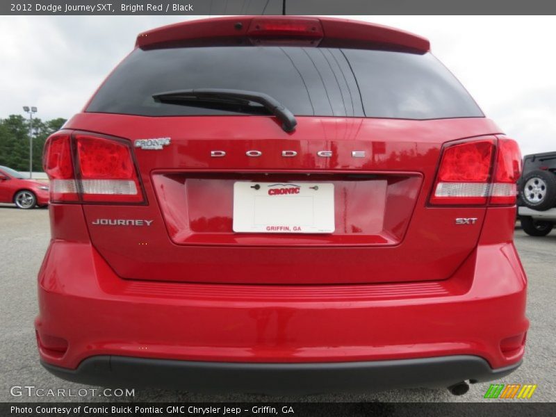 Bright Red / Black 2012 Dodge Journey SXT