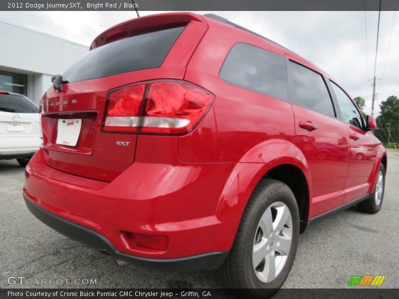 Bright Red / Black 2012 Dodge Journey SXT