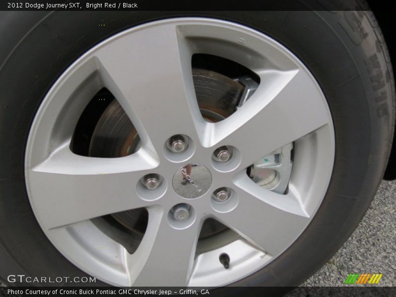 Bright Red / Black 2012 Dodge Journey SXT