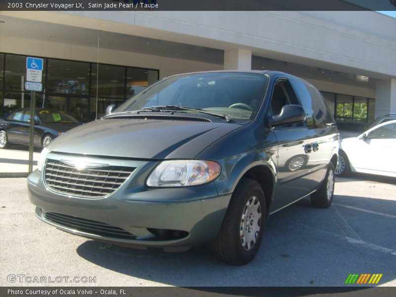 Satin Jade Pearl / Taupe 2003 Chrysler Voyager LX