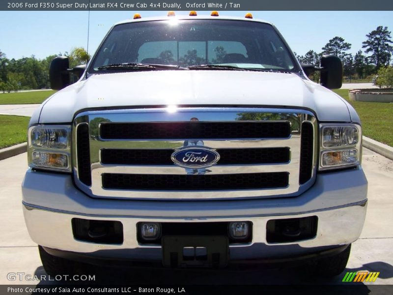 Oxford White / Tan 2006 Ford F350 Super Duty Lariat FX4 Crew Cab 4x4 Dually