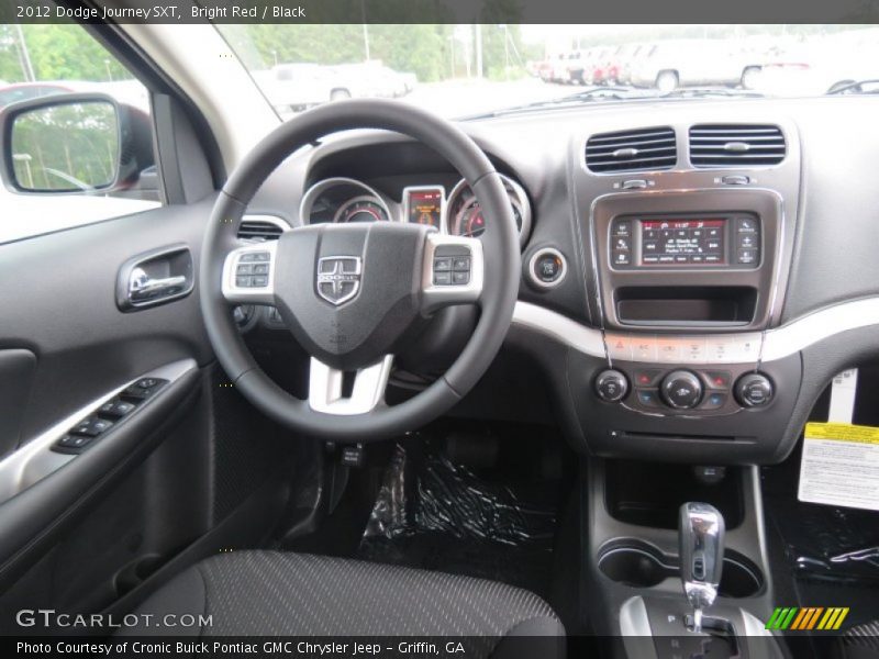 Bright Red / Black 2012 Dodge Journey SXT