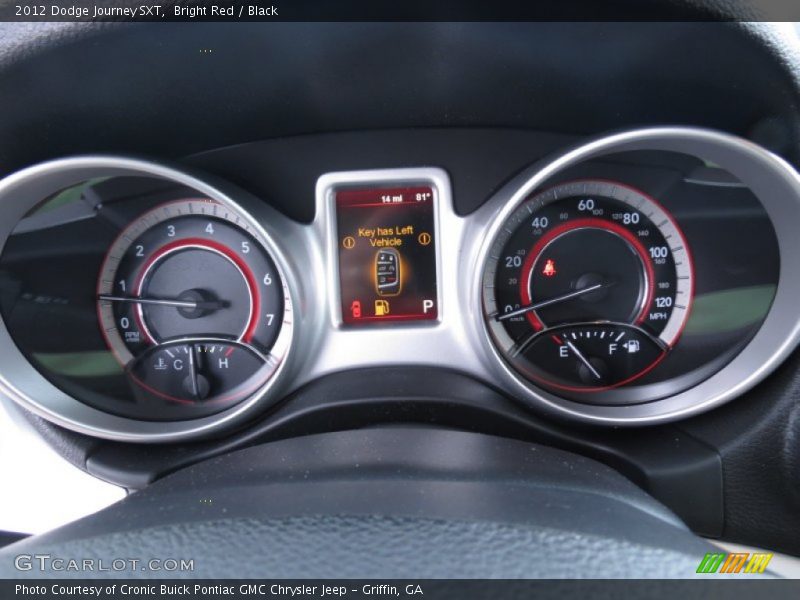 Bright Red / Black 2012 Dodge Journey SXT