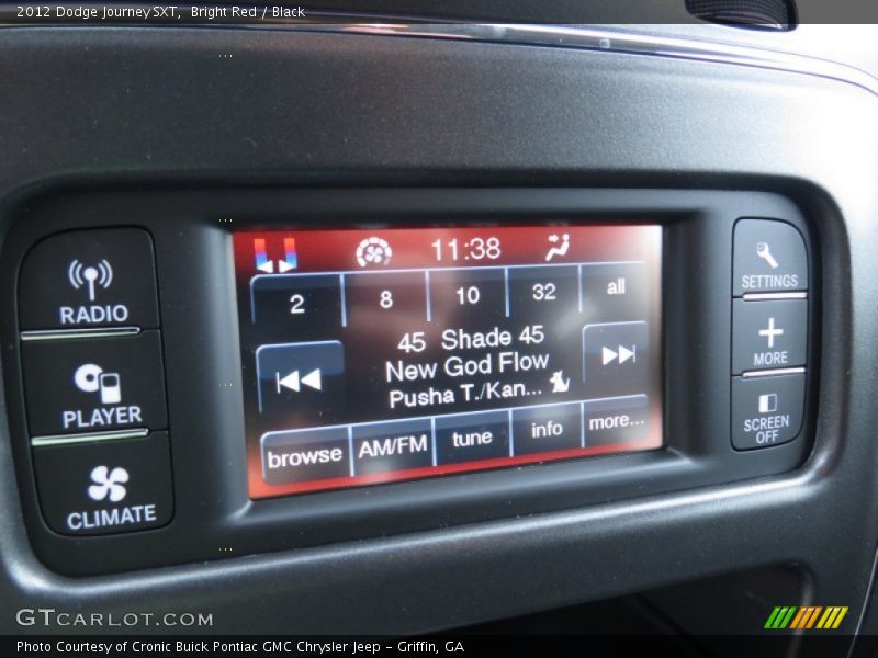 Bright Red / Black 2012 Dodge Journey SXT