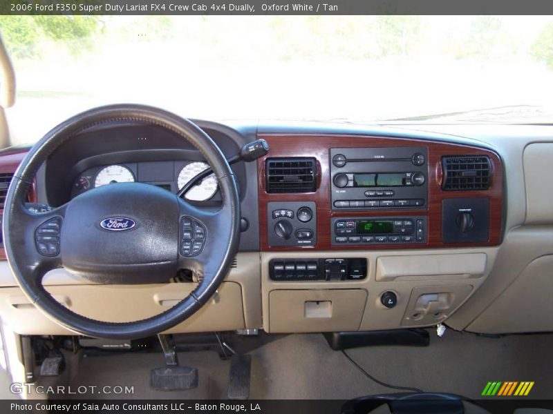 Oxford White / Tan 2006 Ford F350 Super Duty Lariat FX4 Crew Cab 4x4 Dually