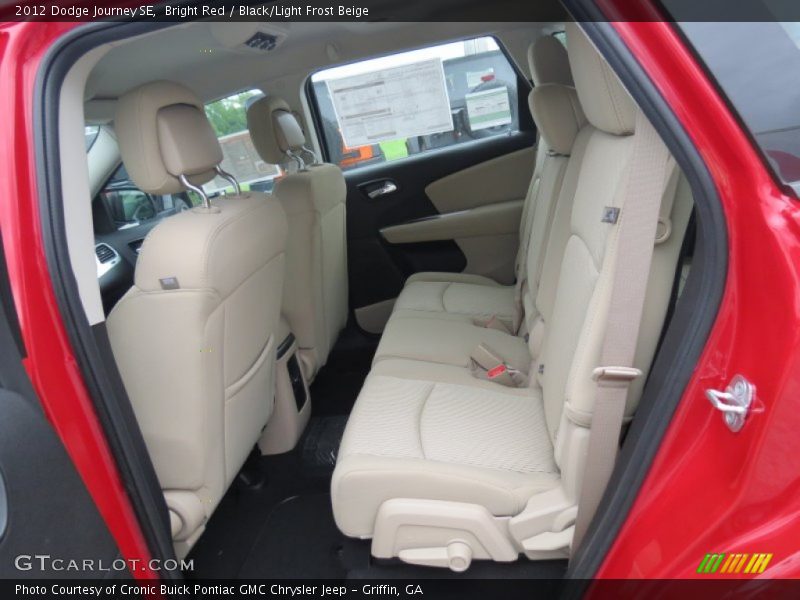 Bright Red / Black/Light Frost Beige 2012 Dodge Journey SE