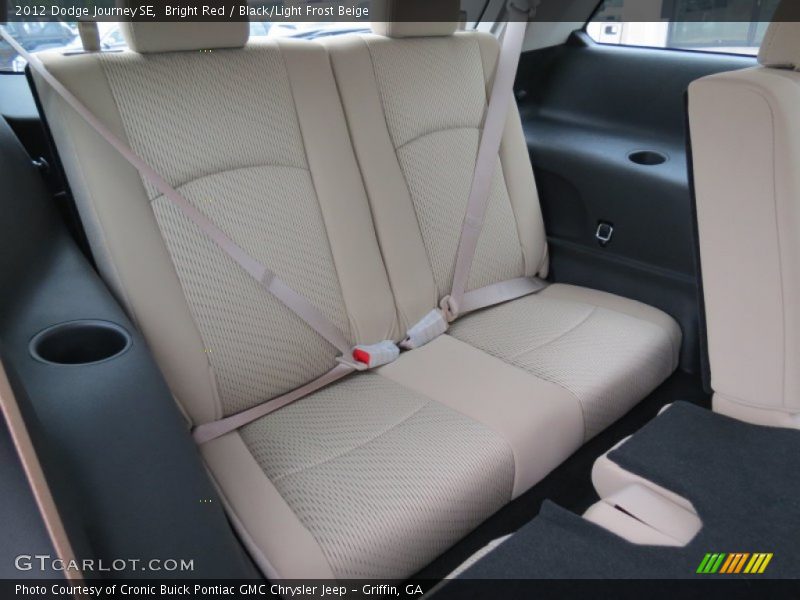 Bright Red / Black/Light Frost Beige 2012 Dodge Journey SE