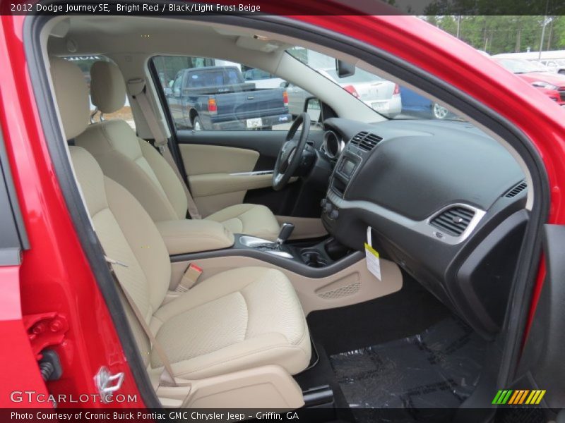 Bright Red / Black/Light Frost Beige 2012 Dodge Journey SE