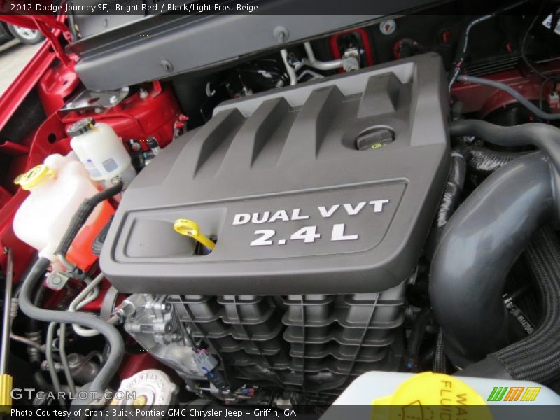 Bright Red / Black/Light Frost Beige 2012 Dodge Journey SE
