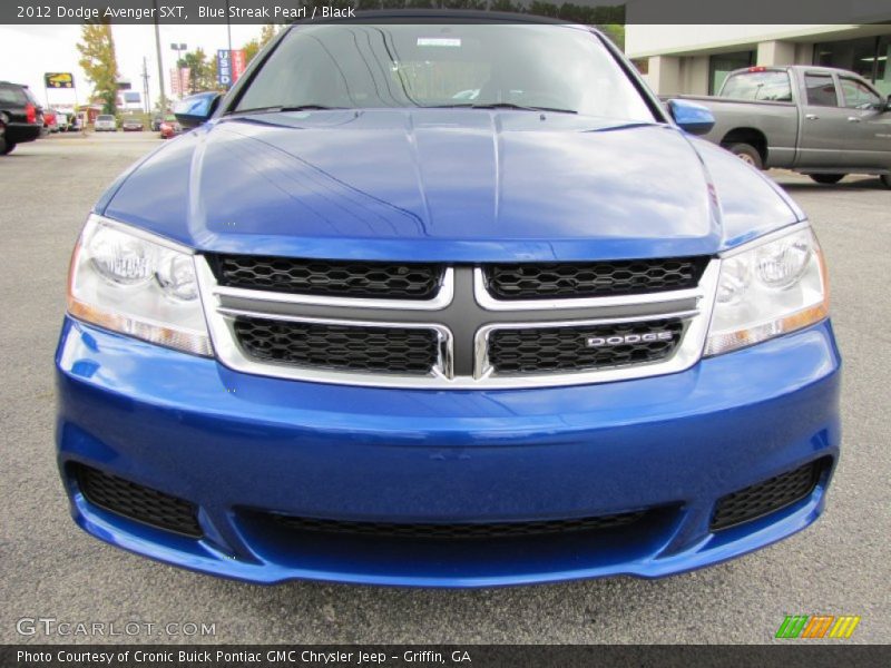 Blue Streak Pearl / Black 2012 Dodge Avenger SXT