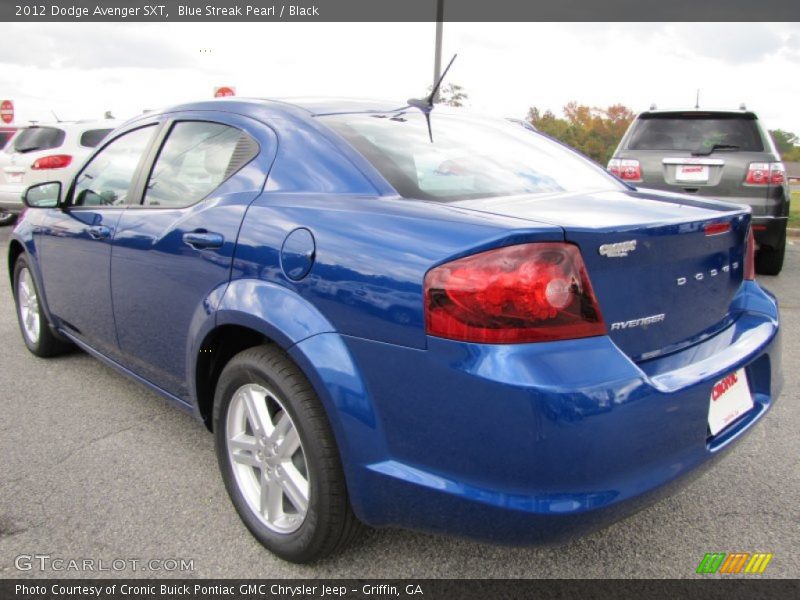 Blue Streak Pearl / Black 2012 Dodge Avenger SXT