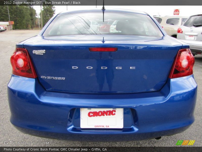 Blue Streak Pearl / Black 2012 Dodge Avenger SXT