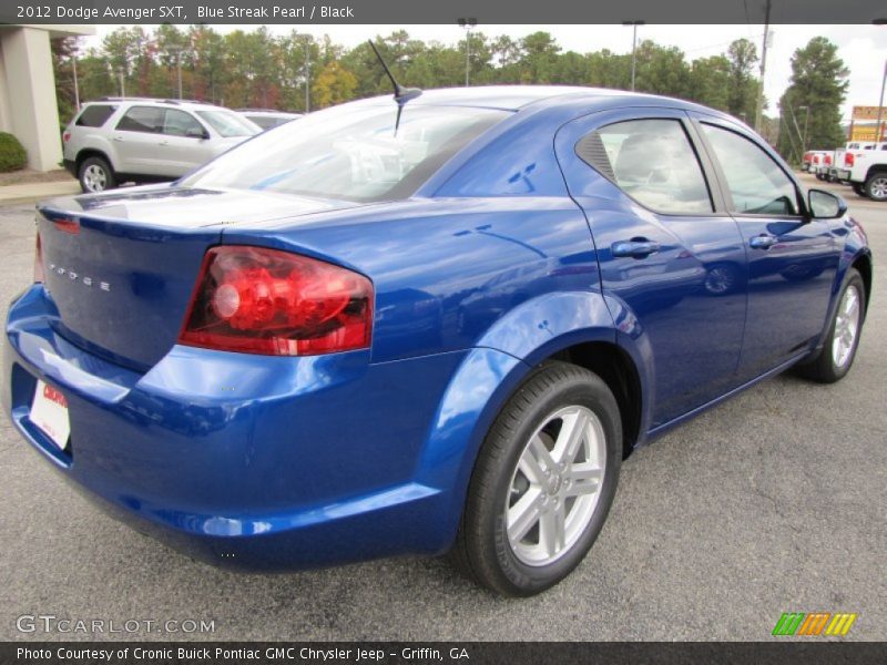 Blue Streak Pearl / Black 2012 Dodge Avenger SXT