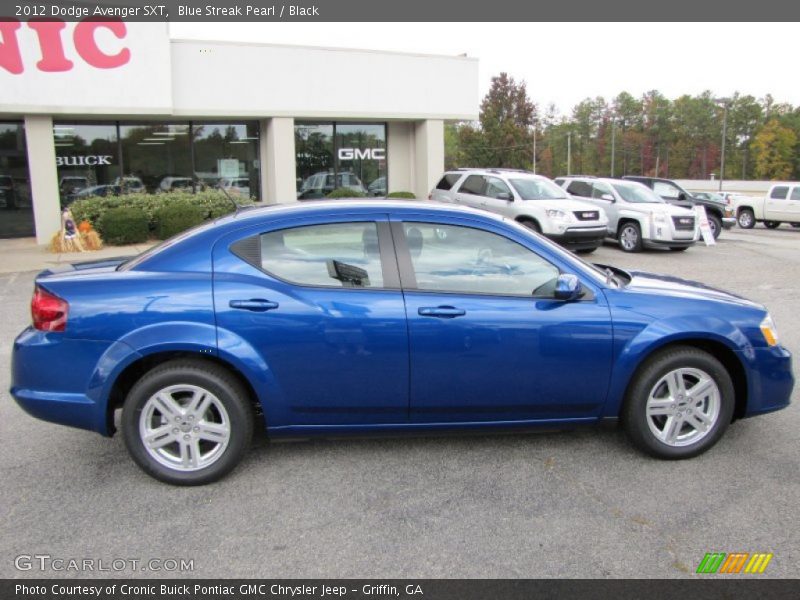 Blue Streak Pearl / Black 2012 Dodge Avenger SXT