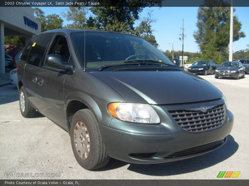 Satin Jade Pearl / Taupe 2003 Chrysler Voyager LX