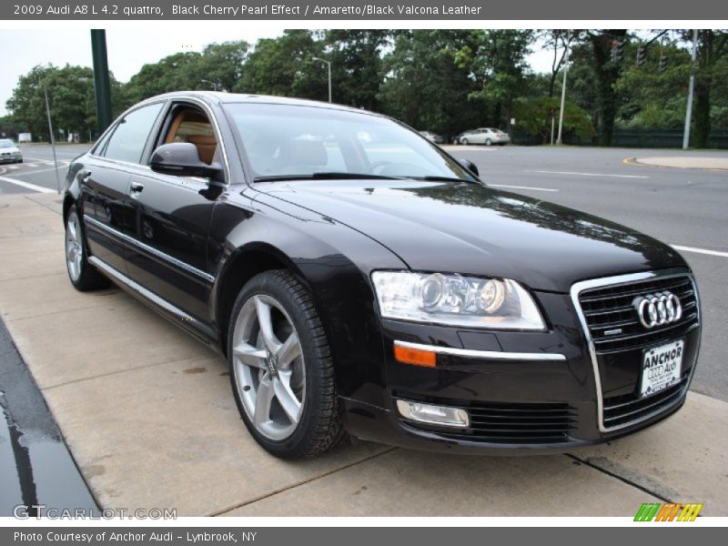 Black Cherry Pearl Effect / Amaretto/Black Valcona Leather 2009 Audi A8 L 4.2 quattro