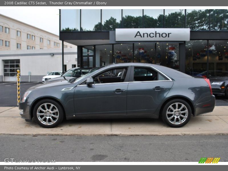 Thunder Gray Chromaflair / Ebony 2008 Cadillac CTS Sedan