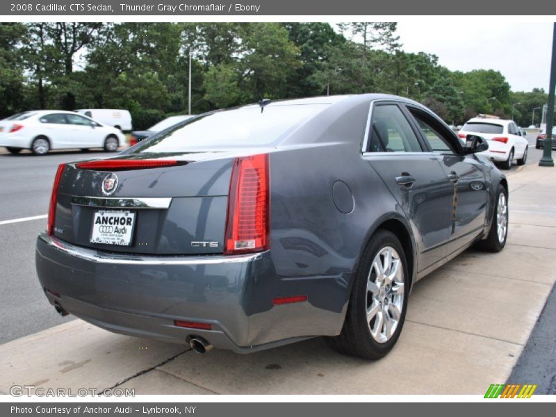Thunder Gray Chromaflair / Ebony 2008 Cadillac CTS Sedan