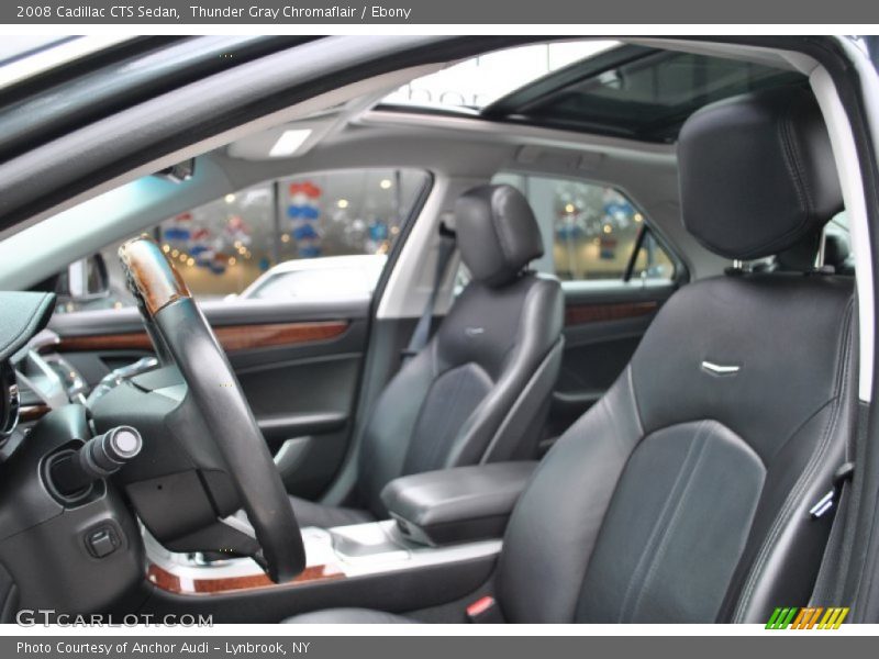 Thunder Gray Chromaflair / Ebony 2008 Cadillac CTS Sedan