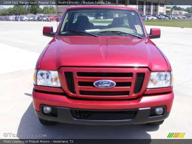 Redfire Metallic / Medium Pebble Tan 2006 Ford Ranger Sport Regular Cab
