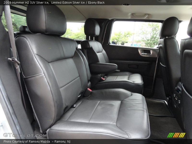  2009 H2 SUV Silver Ice Ebony Black Interior