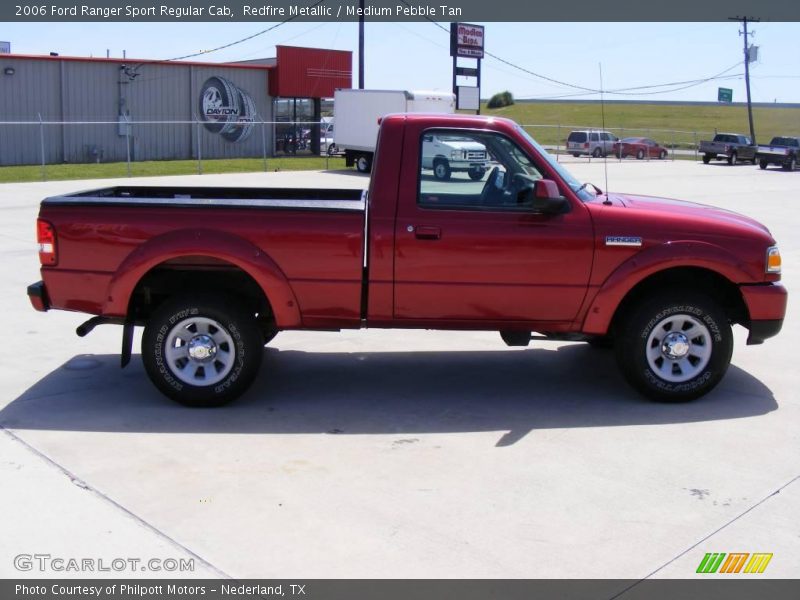 Redfire Metallic / Medium Pebble Tan 2006 Ford Ranger Sport Regular Cab