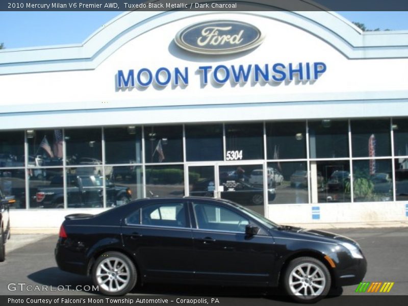 Tuxedo Black Metallic / Dark Charcoal 2010 Mercury Milan V6 Premier AWD
