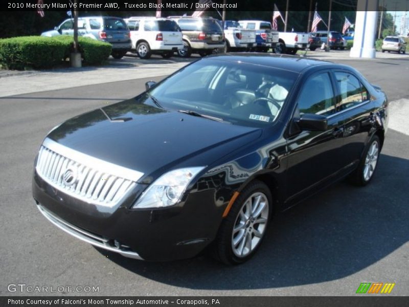 Tuxedo Black Metallic / Dark Charcoal 2010 Mercury Milan V6 Premier AWD