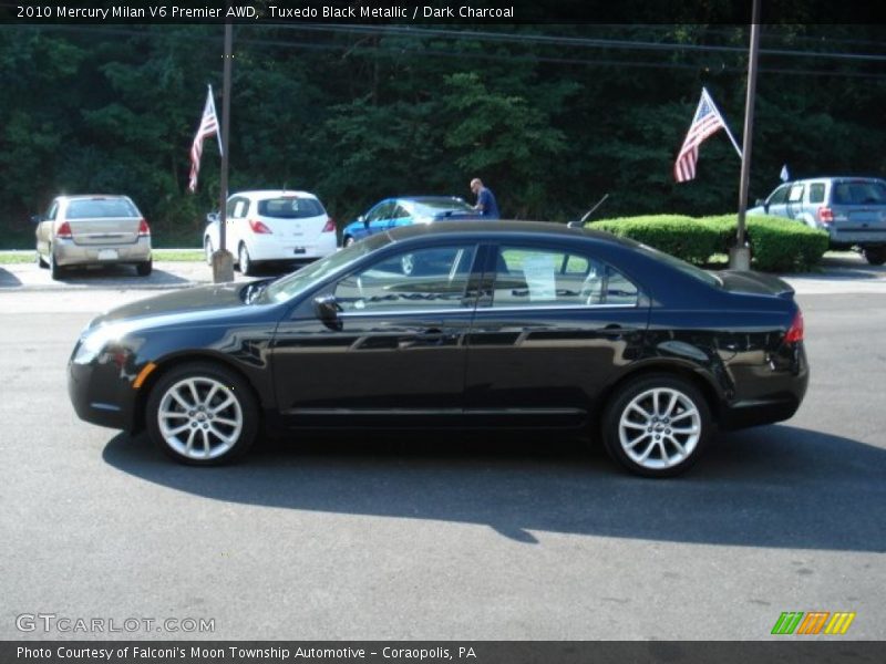 Tuxedo Black Metallic / Dark Charcoal 2010 Mercury Milan V6 Premier AWD