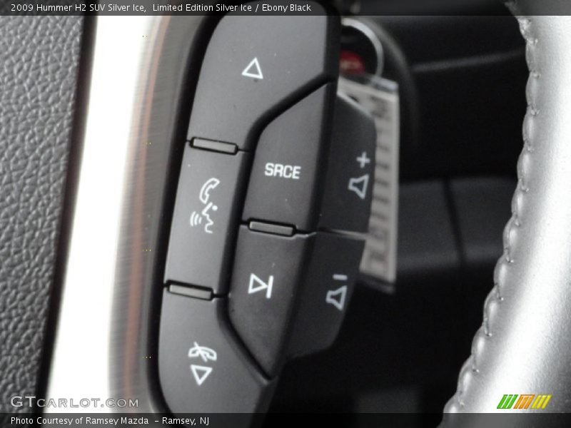 Controls of 2009 H2 SUV Silver Ice