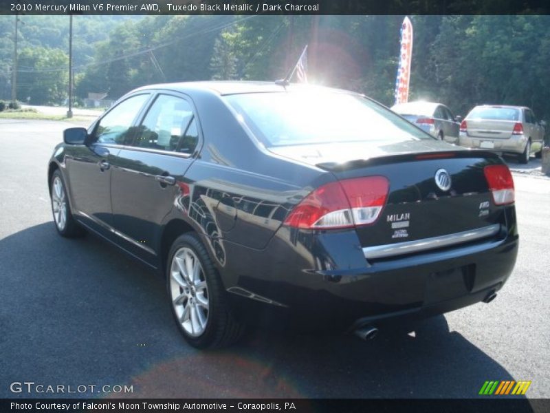 Tuxedo Black Metallic / Dark Charcoal 2010 Mercury Milan V6 Premier AWD