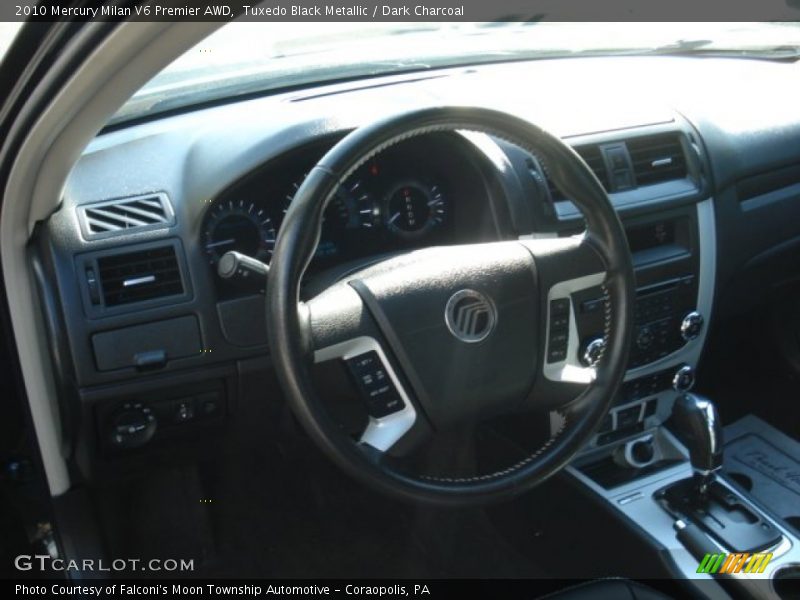 Tuxedo Black Metallic / Dark Charcoal 2010 Mercury Milan V6 Premier AWD