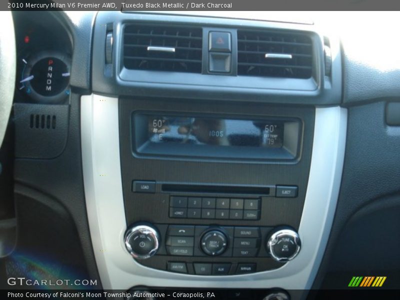 Tuxedo Black Metallic / Dark Charcoal 2010 Mercury Milan V6 Premier AWD