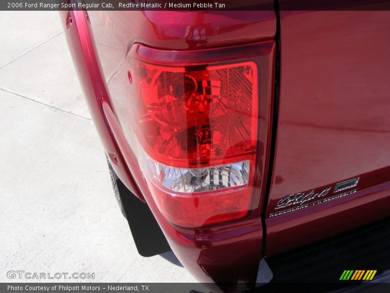 Redfire Metallic / Medium Pebble Tan 2006 Ford Ranger Sport Regular Cab