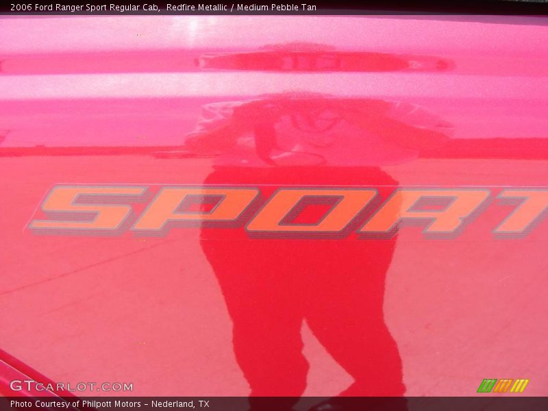 Redfire Metallic / Medium Pebble Tan 2006 Ford Ranger Sport Regular Cab