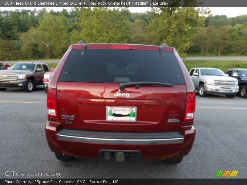 Red Rock Crystal Pearl / Medium Slate Gray 2007 Jeep Grand Cherokee Limited CRD 4x4