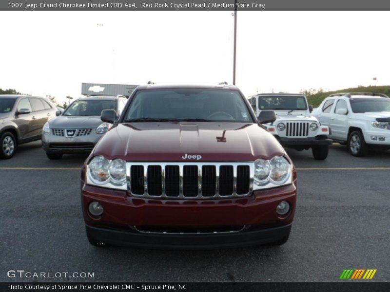 Red Rock Crystal Pearl / Medium Slate Gray 2007 Jeep Grand Cherokee Limited CRD 4x4