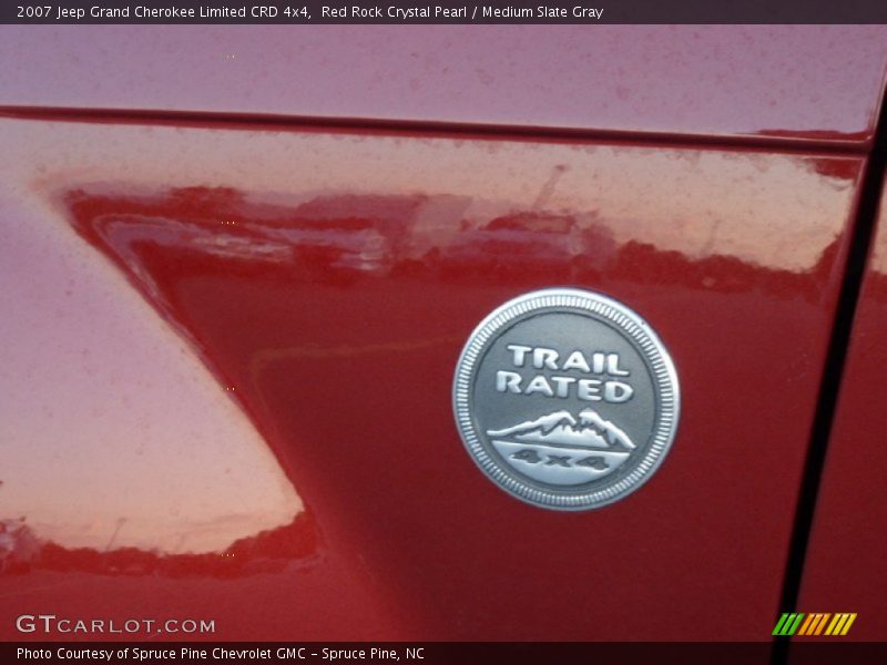 Red Rock Crystal Pearl / Medium Slate Gray 2007 Jeep Grand Cherokee Limited CRD 4x4