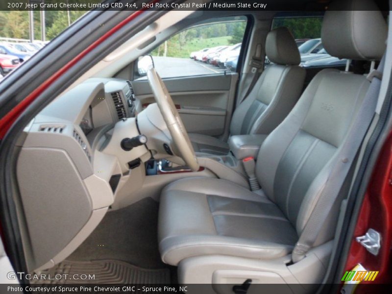 Red Rock Crystal Pearl / Medium Slate Gray 2007 Jeep Grand Cherokee Limited CRD 4x4