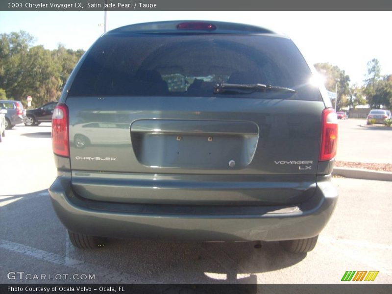 Satin Jade Pearl / Taupe 2003 Chrysler Voyager LX