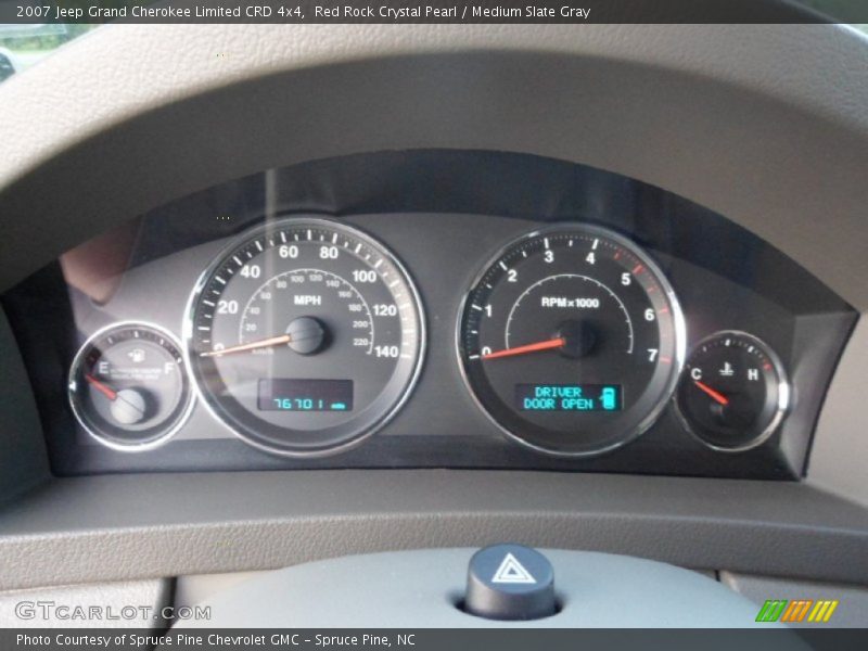 Red Rock Crystal Pearl / Medium Slate Gray 2007 Jeep Grand Cherokee Limited CRD 4x4