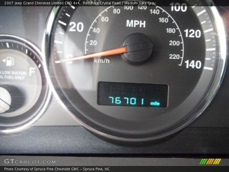 Red Rock Crystal Pearl / Medium Slate Gray 2007 Jeep Grand Cherokee Limited CRD 4x4