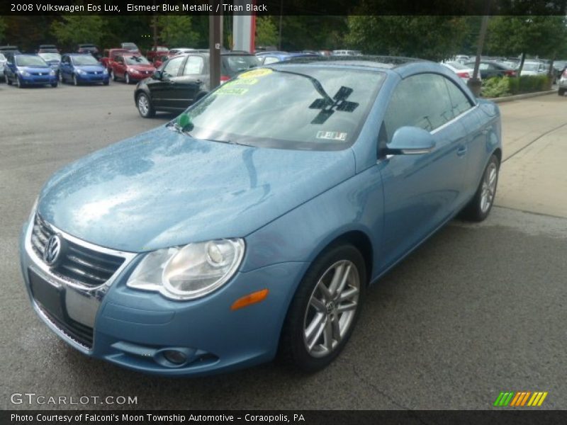 Eismeer Blue Metallic / Titan Black 2008 Volkswagen Eos Lux