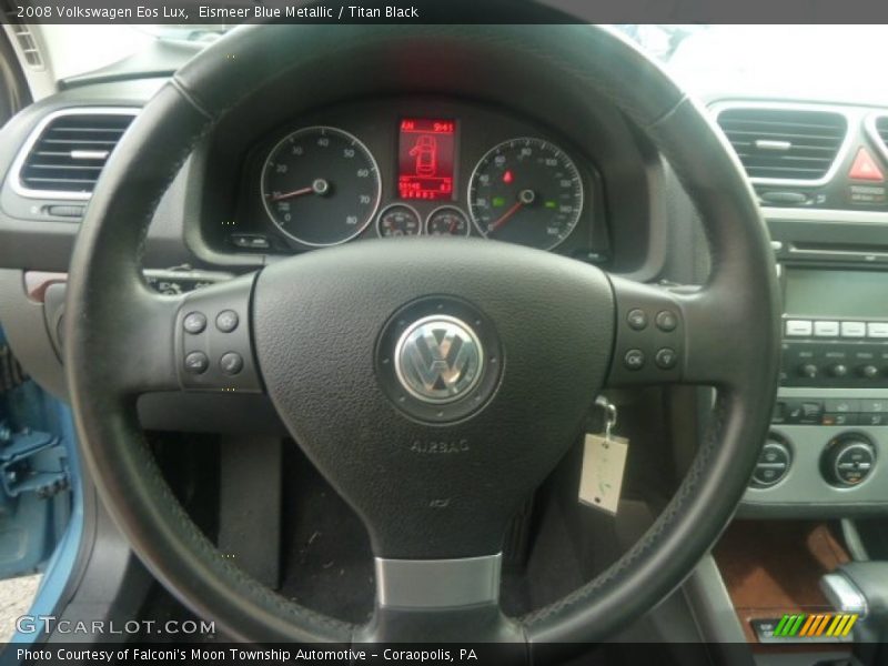 Eismeer Blue Metallic / Titan Black 2008 Volkswagen Eos Lux