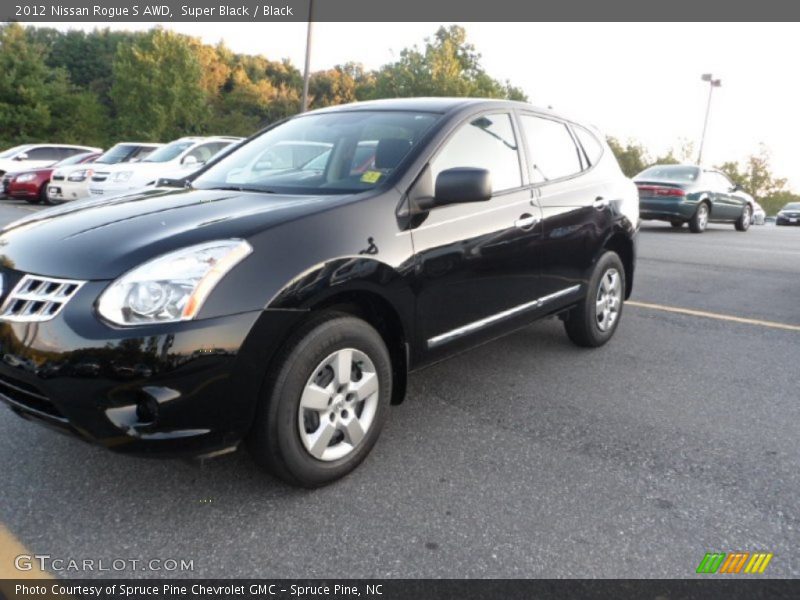 Super Black / Black 2012 Nissan Rogue S AWD